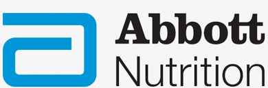 A blue and black logo for abblem nutrition